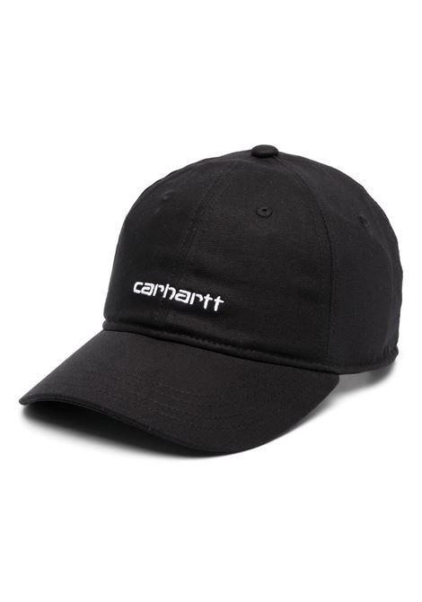 canvas script cap man black CARHARTT WIP | I0288760D2.XX